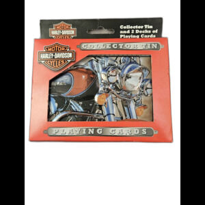 Harley Davidson Playing Cards Collectors Tin 2003 - 2 Sealed Decks Bicycle HD